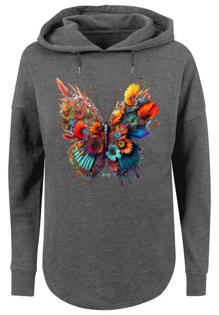 F4NT4STIC Kapuzenpullover Schmetterling Blumen Oversize Hoodie Print günstig online kaufen