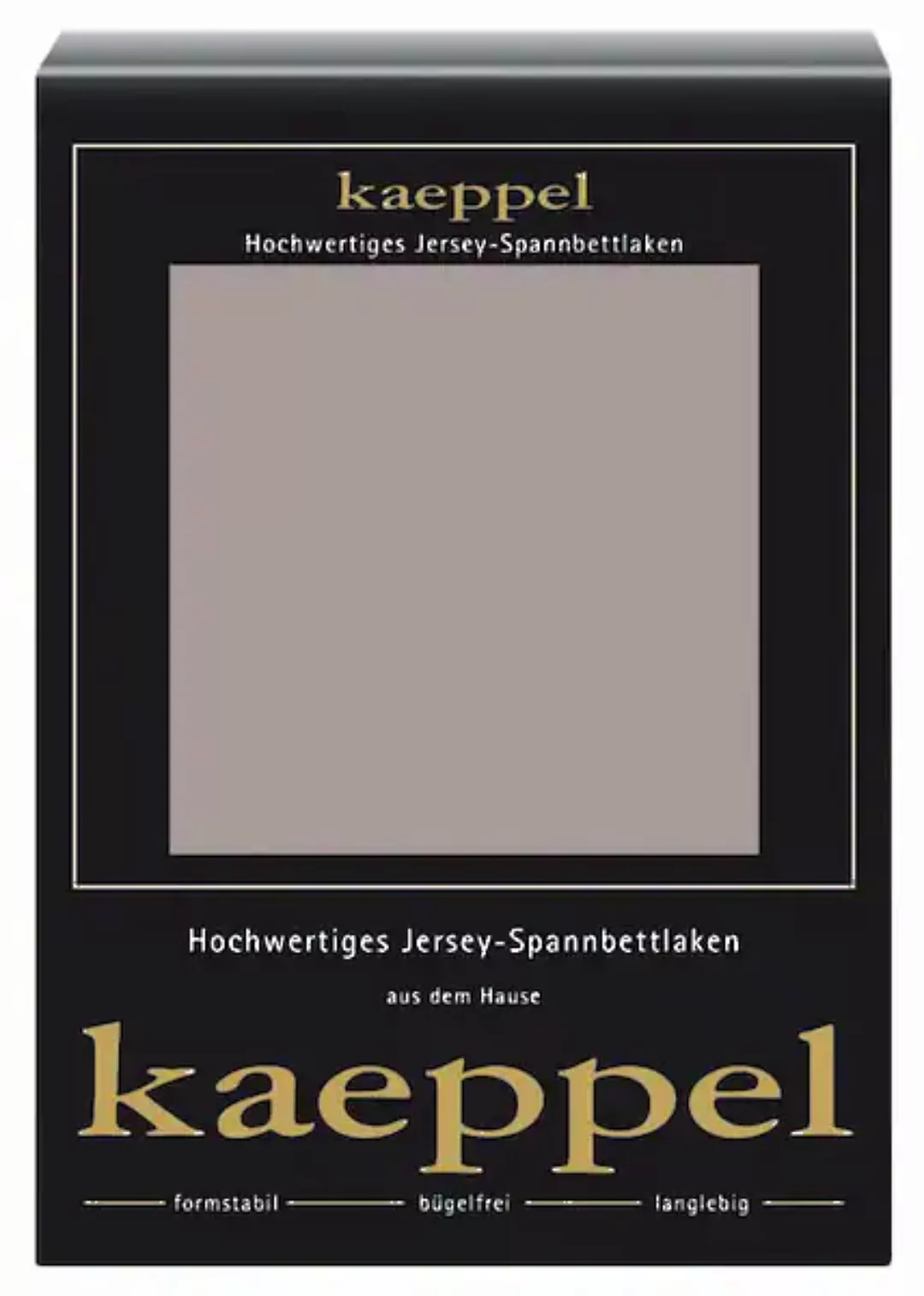 Kaeppel Spannbettlaken »Single Jersey Mako Elasthan«, aus 97% Baumwolle und günstig online kaufen