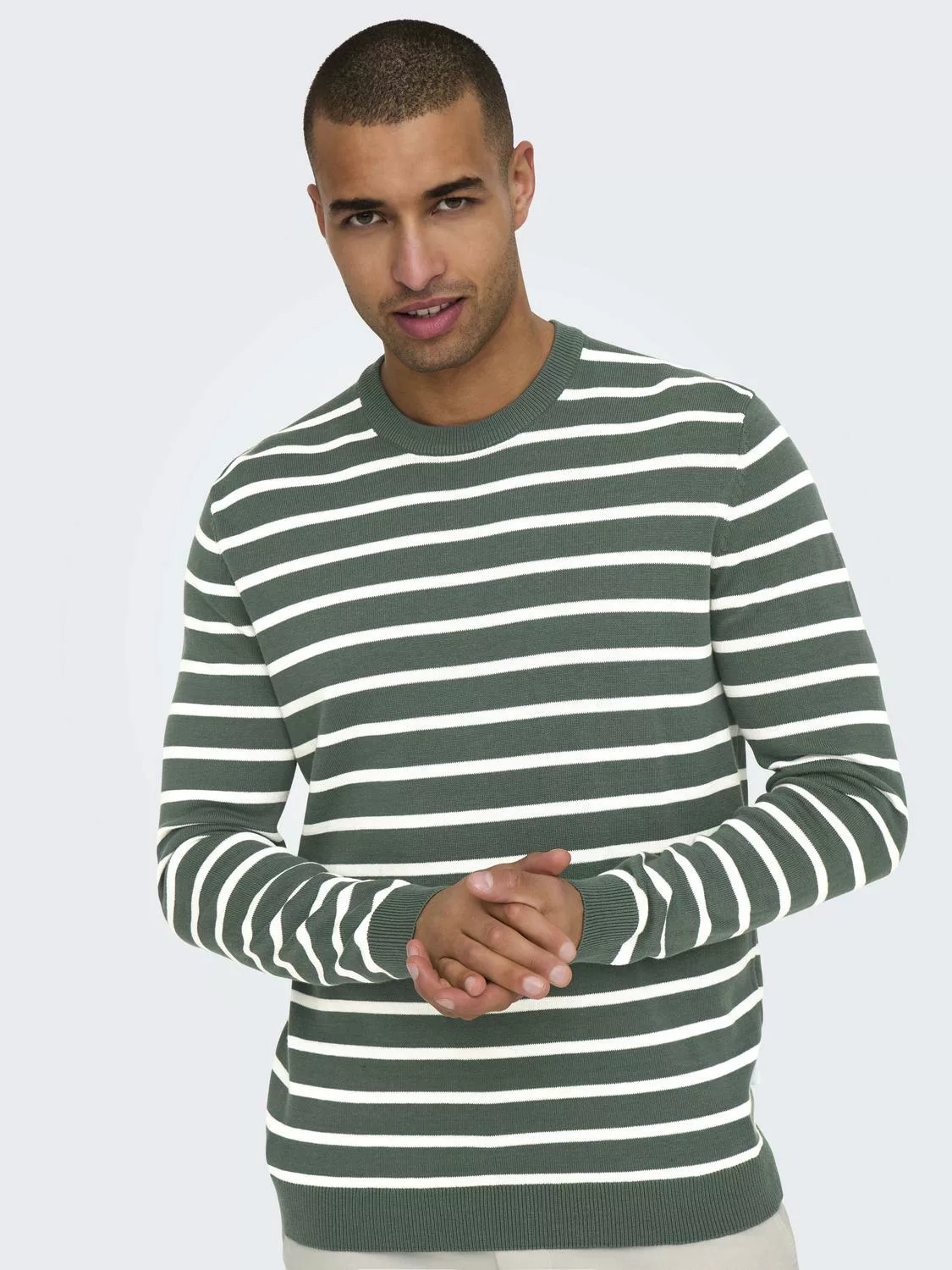 ONLY & SONS Rundhalspullover "ONSALEX 12 SOLID CREW NECK KNIT" günstig online kaufen