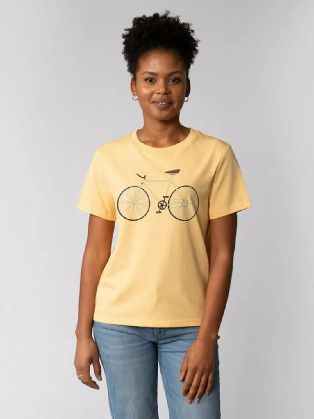 wat? Apparel T-Shirt Yellow Bike günstig online kaufen