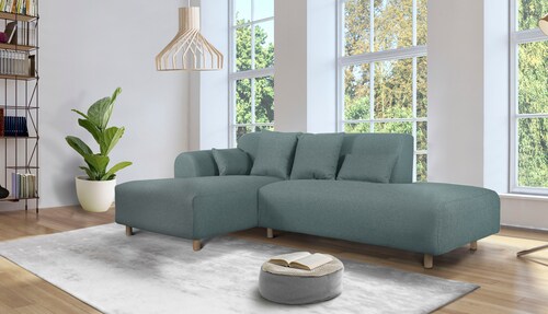 andas Ecksofa "Svennis L-Form", incl. Zierkissen, in 2 Bezugsvarianten günstig online kaufen