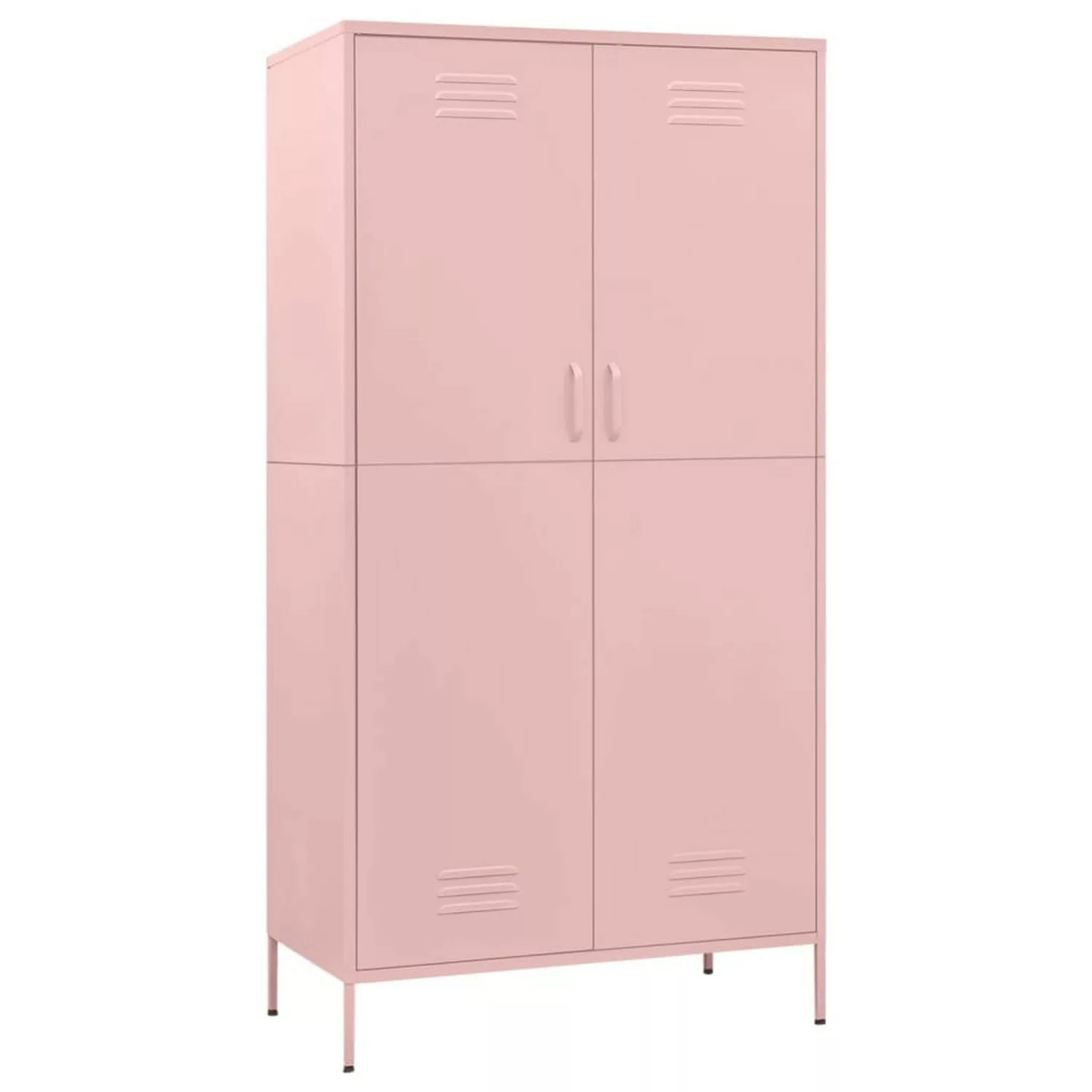 Kleiderschrank Rosa 90x50x180 Cm Stahl günstig online kaufen