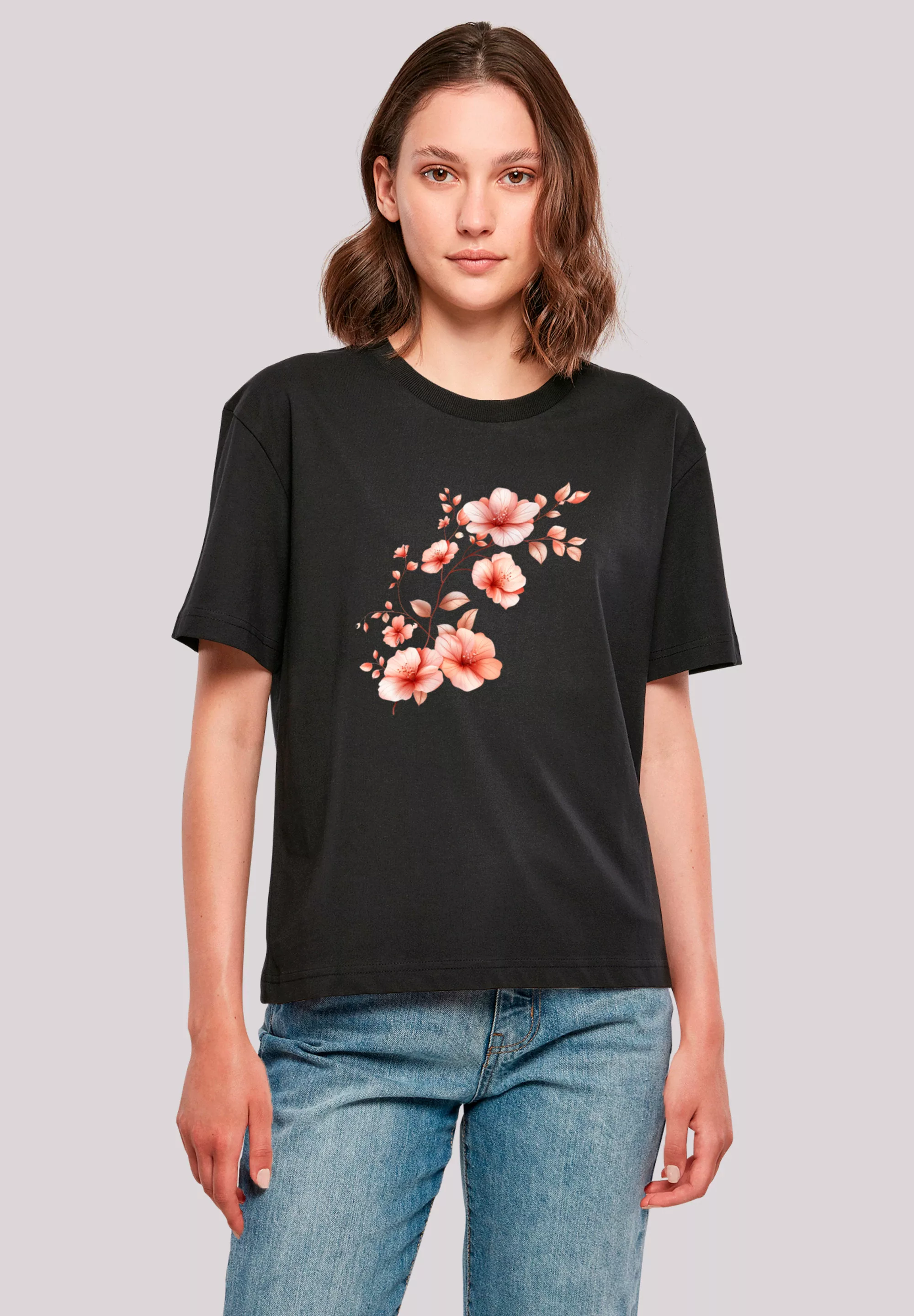 F4NT4STIC T-Shirt "Rosa Blumenzweig 3D", Premium Qualität günstig online kaufen