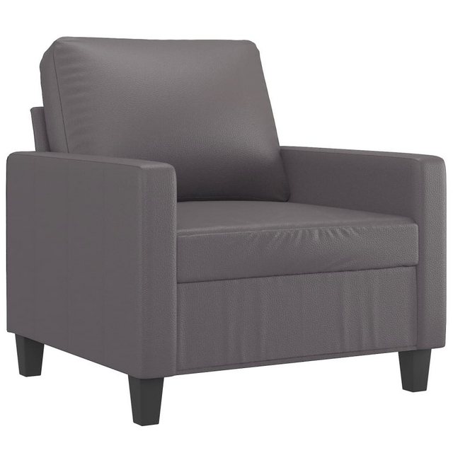 vidaXL Sofa Sessel Grau 60 cm Kunstleder günstig online kaufen