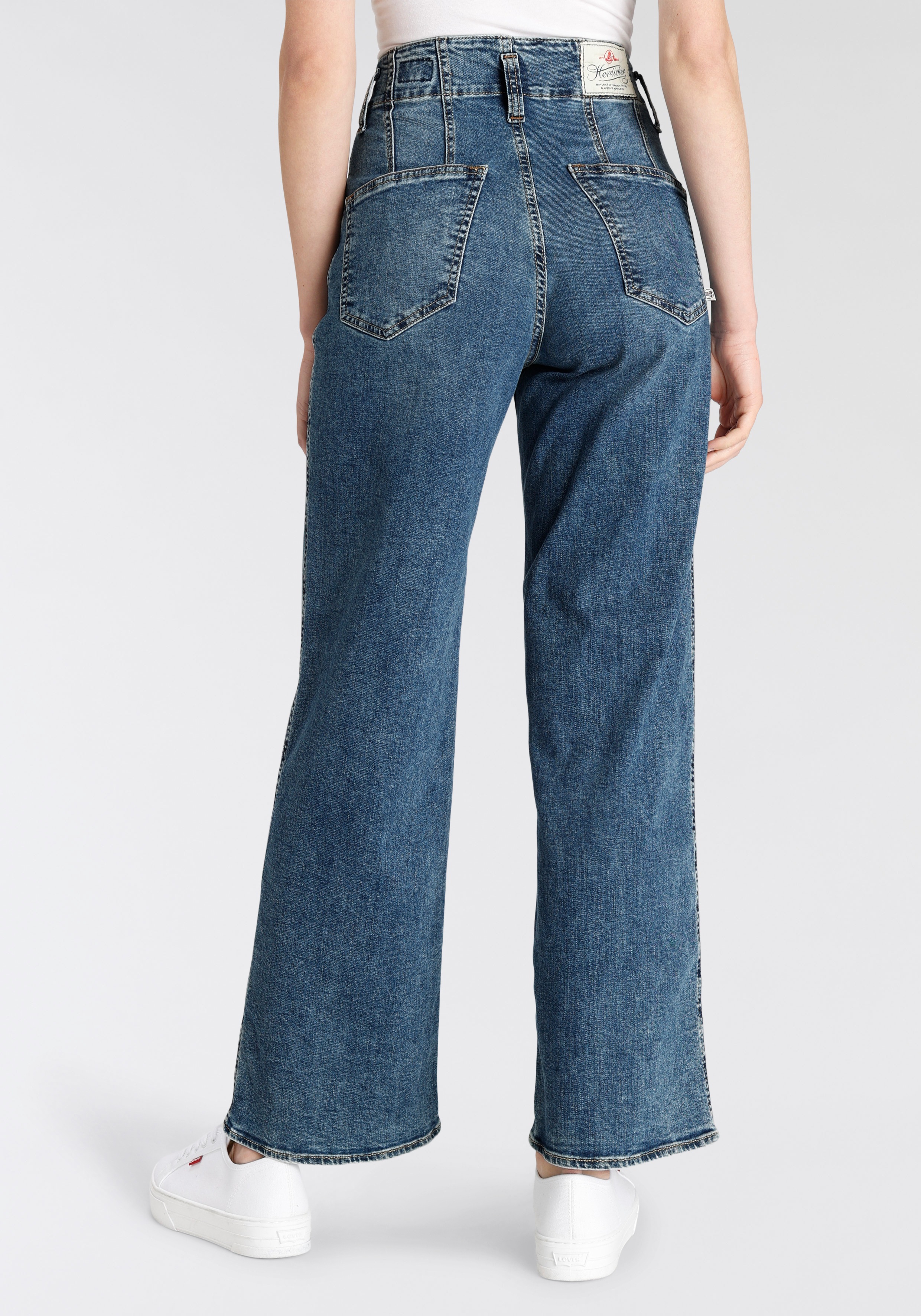 Herrlicher Gerade Jeans "Baggy Straight Recycled Denim", mit High-Waist-Bun günstig online kaufen