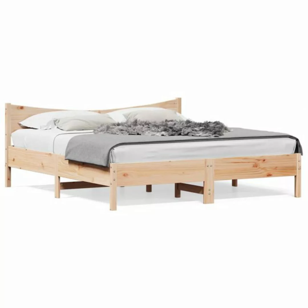 vidaXL Bett Massivholzbett ohne Matratze 200x200 cm Kiefer günstig online kaufen