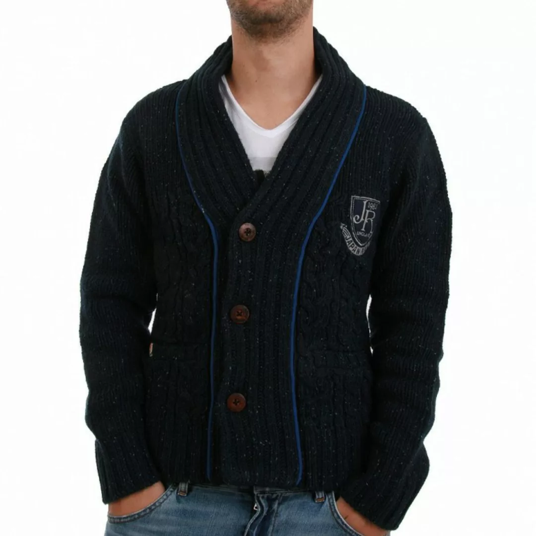 Japan Rags Cardigan Men - BURGOS - Navy günstig online kaufen