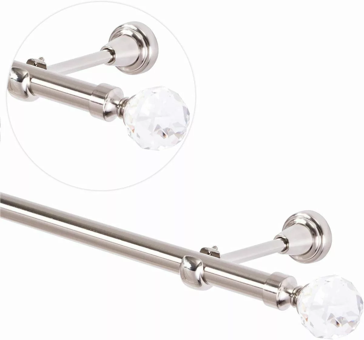 MDEKOR Gardinenstange, 1-läufig, kürzbar, Wand/Decke, Gardinenstange günstig online kaufen
