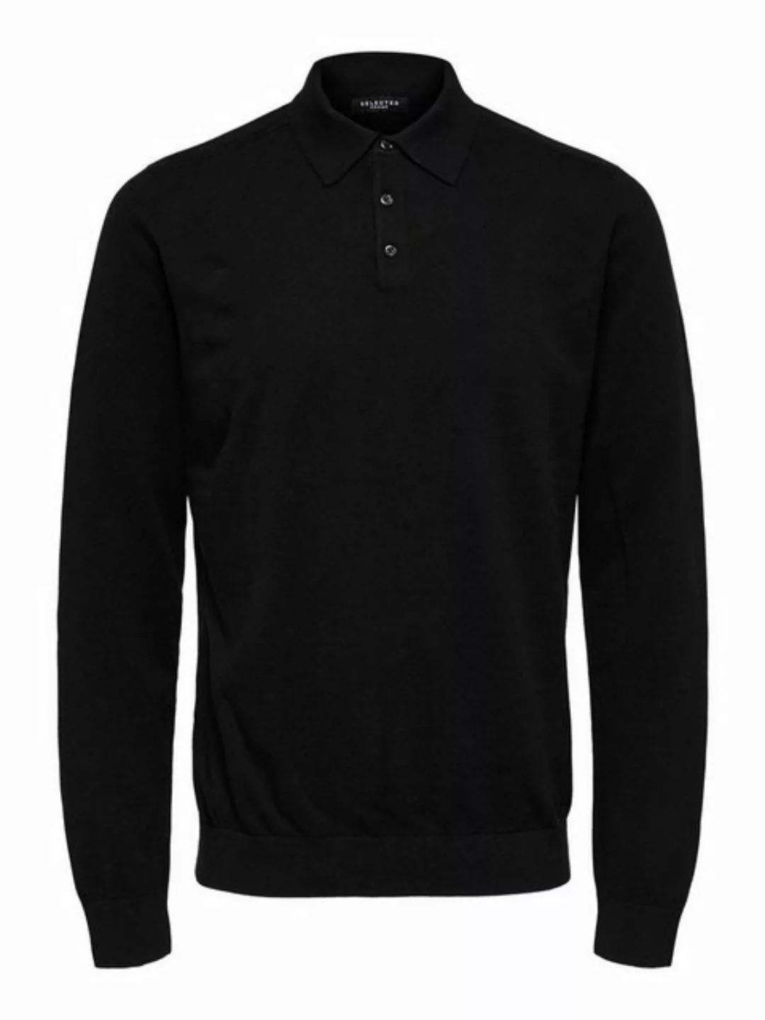 SELECTED HOMME Strickpullover SLHBERG LS KNIT POLO NOOS günstig online kaufen