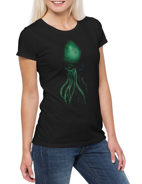 Urban Backwoods Print-Shirt Cthulhu XII Damen T-Shirt Horror Arkham HP Love günstig online kaufen