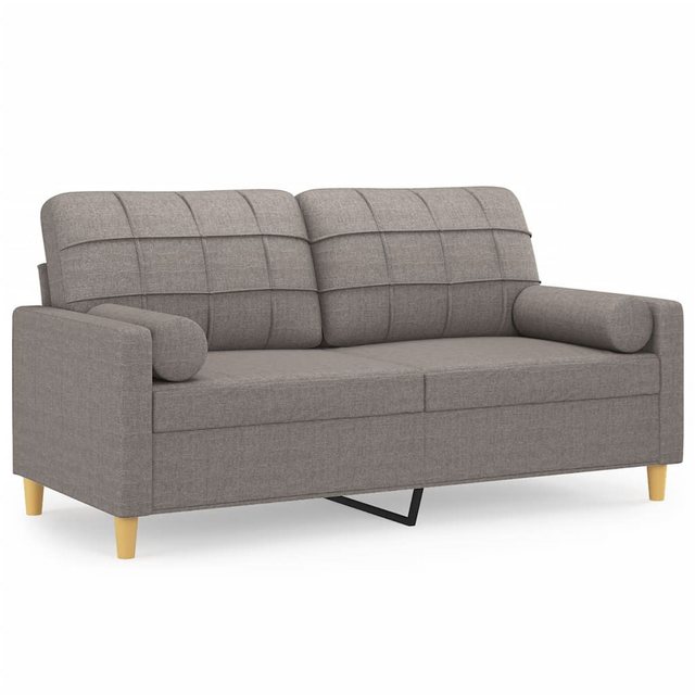 vidaXL Sofa Sofa 2-Sitzer Sofa Stoff mit Zierkissen, 140 cm günstig online kaufen