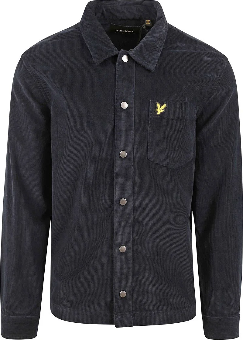 Lyle und Scott Overshirt Corduroy Navy - Größe L günstig online kaufen