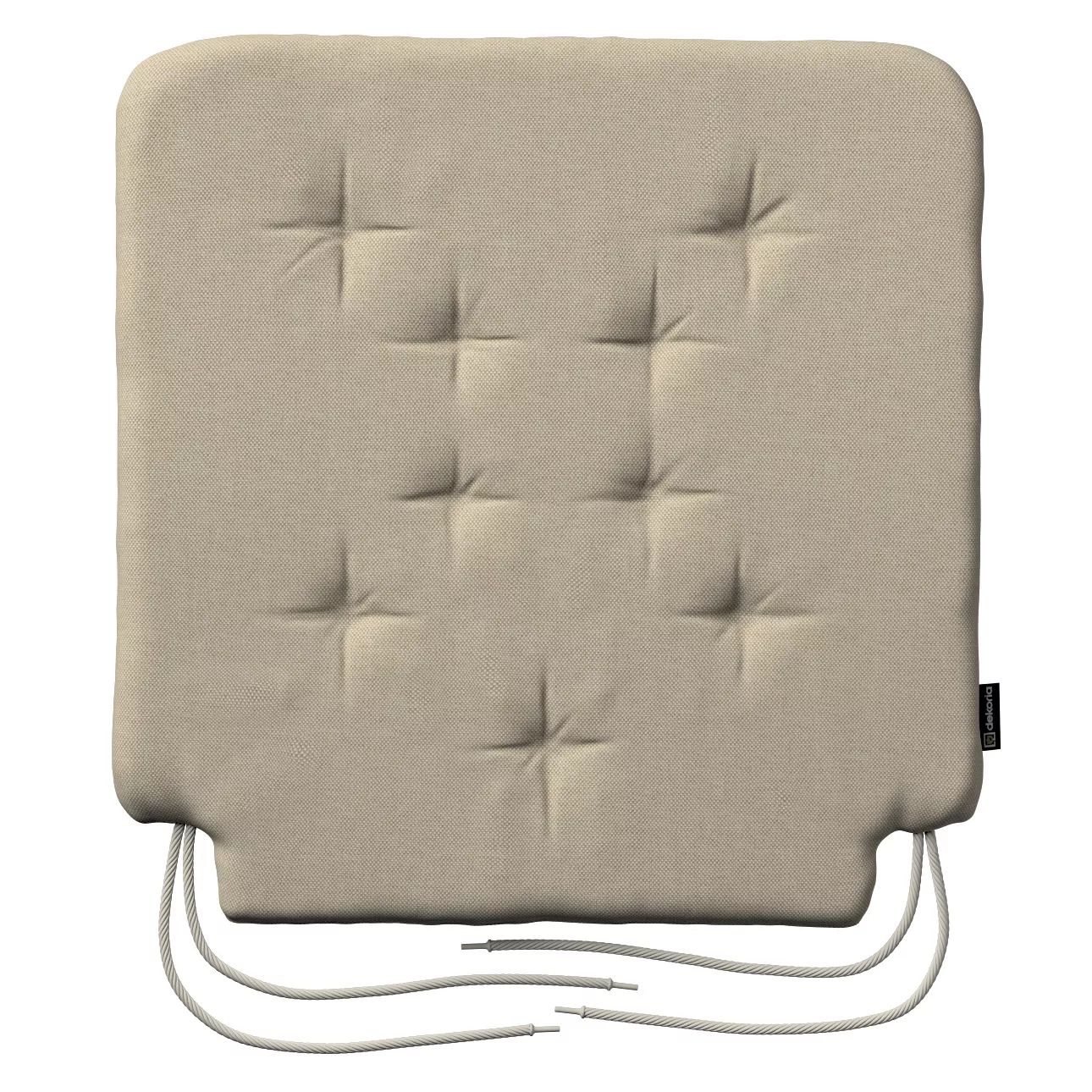 Stuhlkissen Christoph mit Bindeschnur, beige, 42 x 41 x 3,5 cm, Outdoor Oas günstig online kaufen