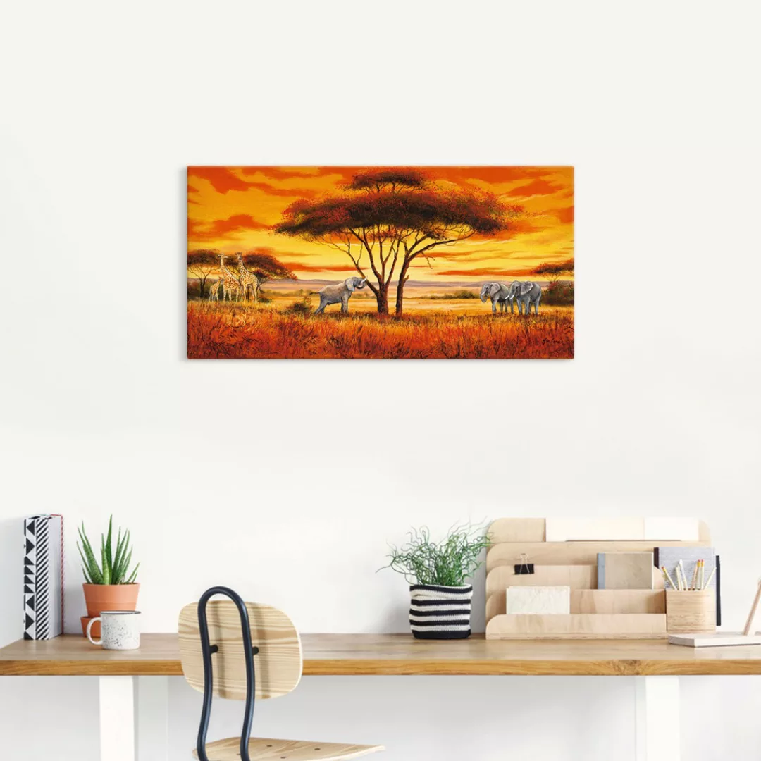 Artland Wandbild »Afrikanische Landschaft II«, Afrika, (1 St.) günstig online kaufen