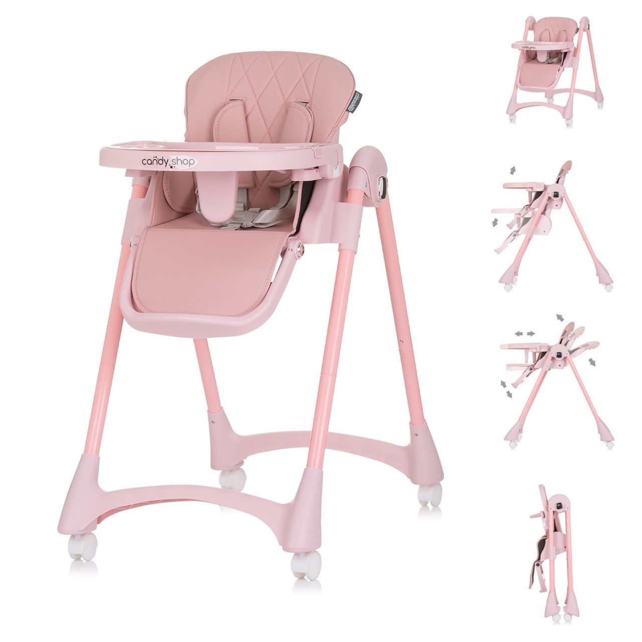 Chipolino Kombihochstuhl Kinderhochstuhl Candy Shop, 4 günstig online kaufen