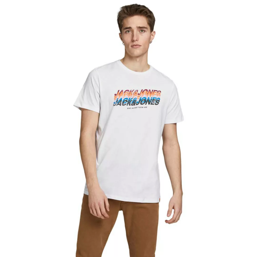 Jack & Jones Tyler Kurzärmeliges T-shirt L White / Regular Fit günstig online kaufen