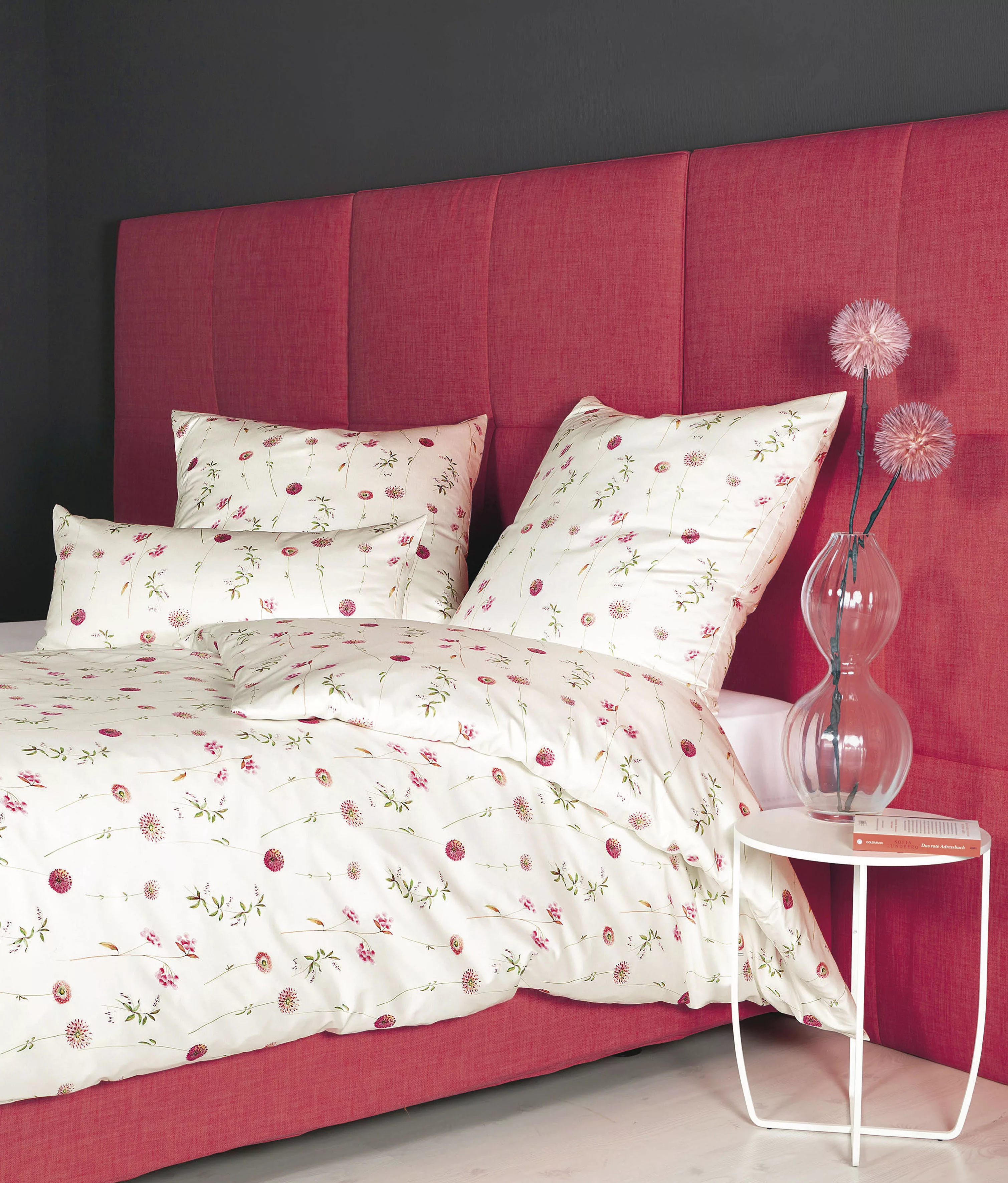 Janine Janine Mako-Satin Bettwäsche MILANO 45062 rot rosé Größe:  135x200 c günstig online kaufen