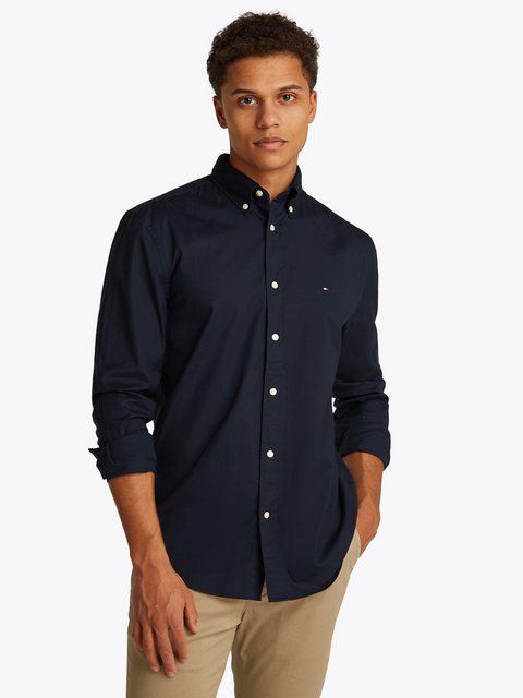 Tommy Hilfiger Langarmhemd CORE FLEX POPLIN SOLID RF SHIRT günstig online kaufen