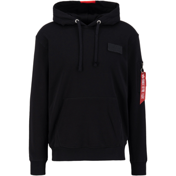 Alpha Industries  Sweatshirt Red Stripe Hoodie - black günstig online kaufen