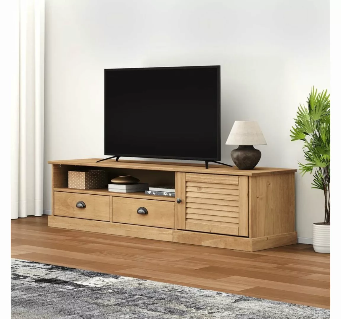 furnicato TV-Schrank VIGO 156x40x40 cm Massivholz Kiefer günstig online kaufen