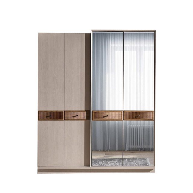 JVmoebel Kleiderschrank Stilvoll Kleiderschrank Luxus Schrank Modern Beige günstig online kaufen