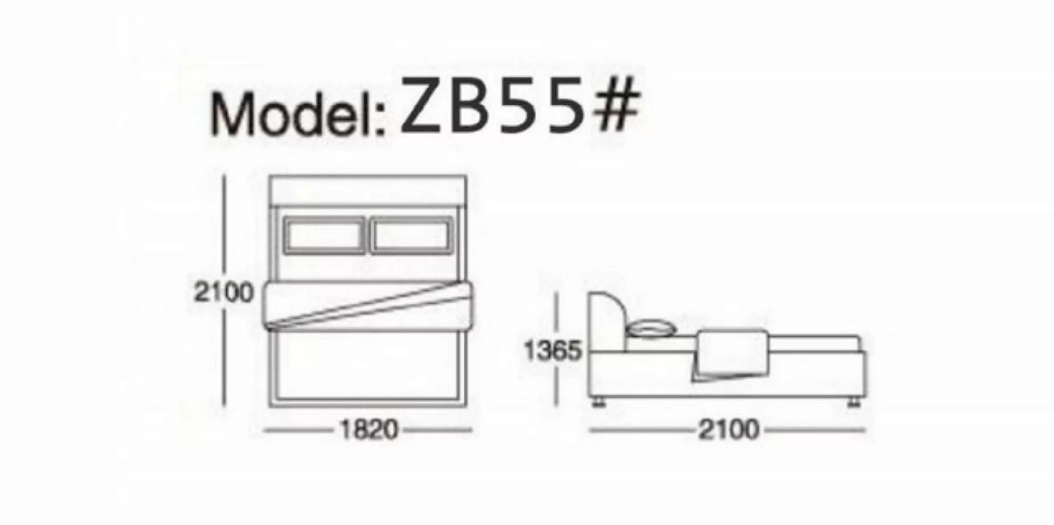 JVmoebel Bett, Bett 180x200cm Textil Schlafzimmer Möbel Luxury Moderne Bett günstig online kaufen