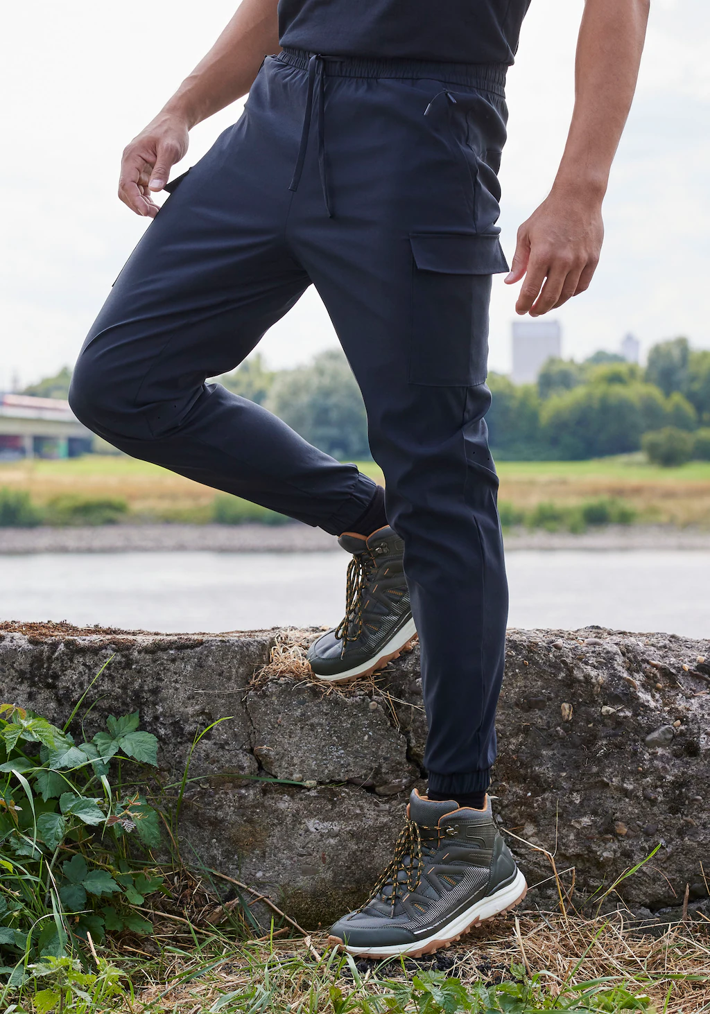 John Devin Jogger Pants "- Trekking-Outdoor-Hose", mit Belüftung im Knieber günstig online kaufen