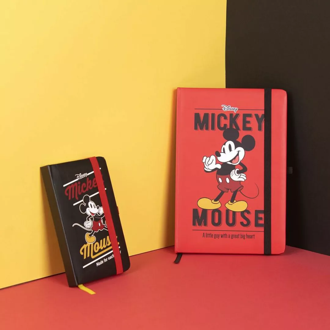 Notizbuch Mickey Mouse Schwarz A6 günstig online kaufen