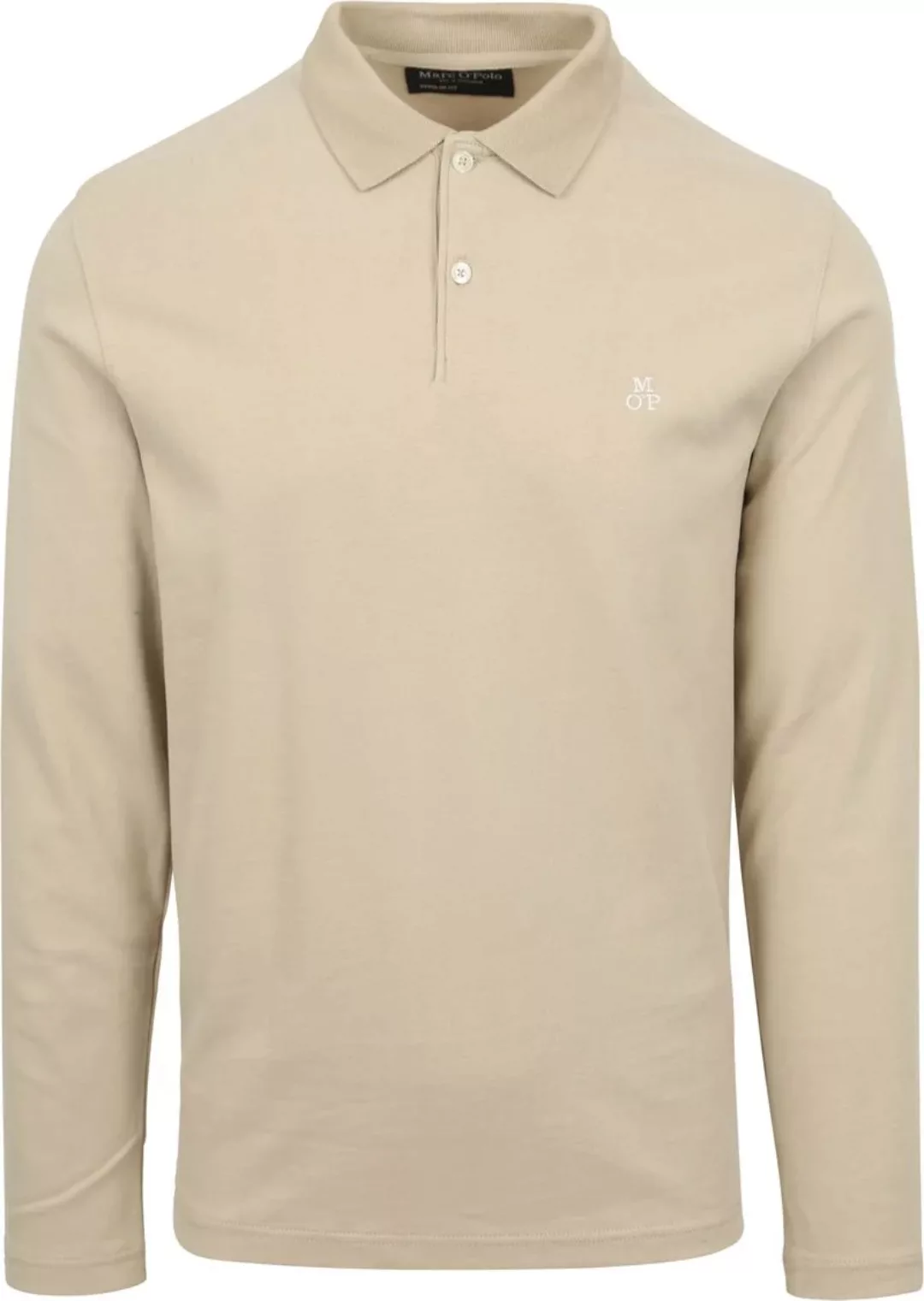 Marc O'Polo Langarm Polohemd Beige - Größe XL günstig online kaufen