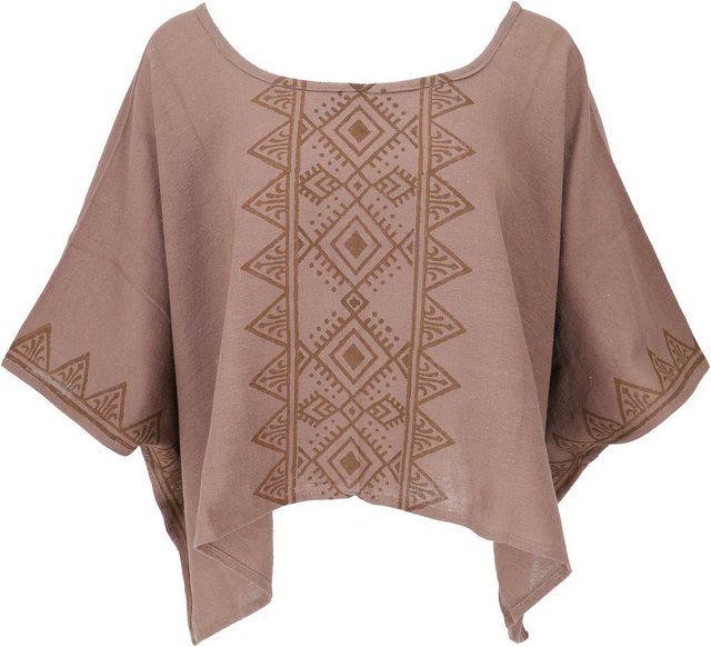 Guru-Shop Longbluse Weites Boho Blusentop mit Fledermausärmeln,.. alternati günstig online kaufen