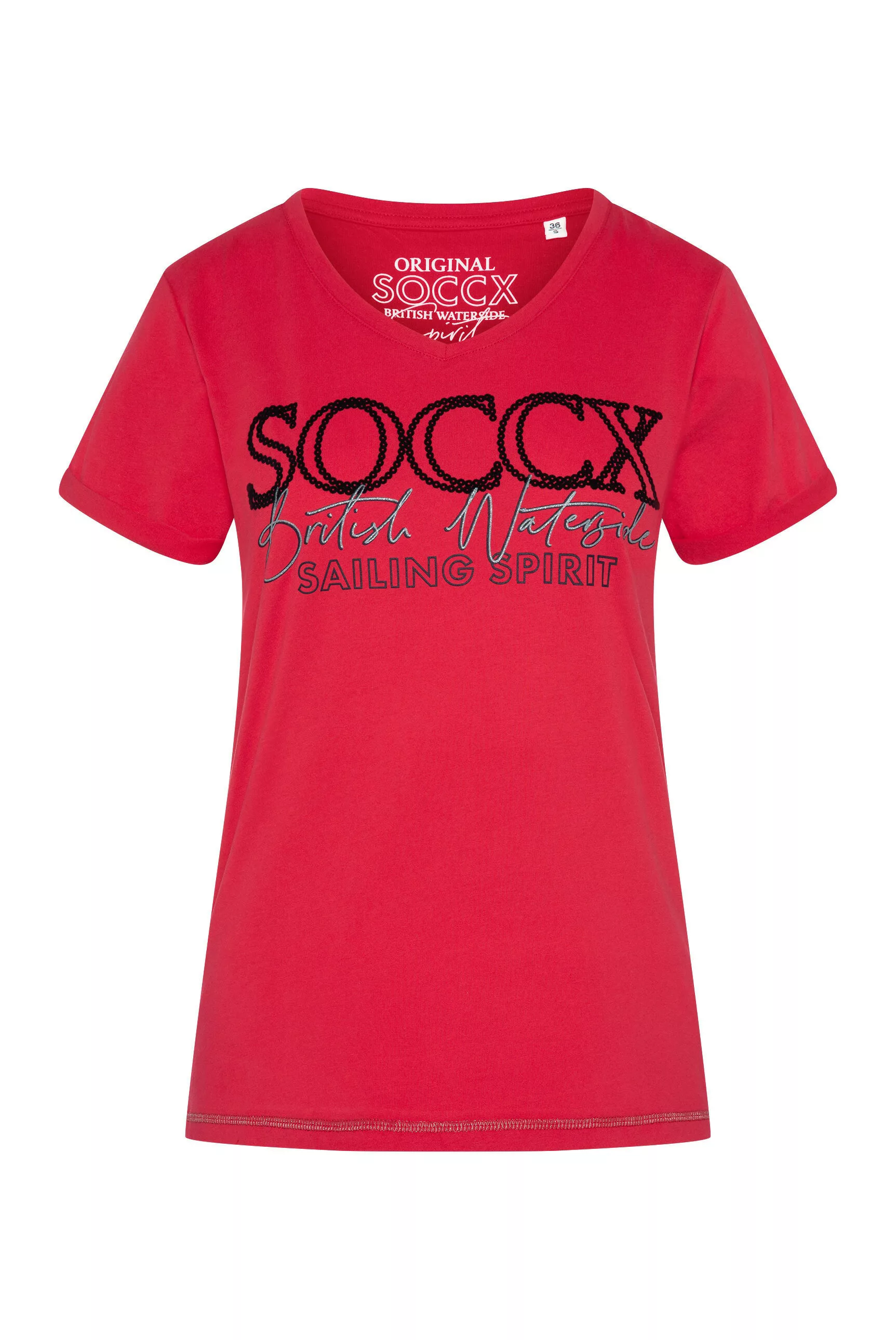 SOCCX V-Shirt, mit Baumwolle günstig online kaufen