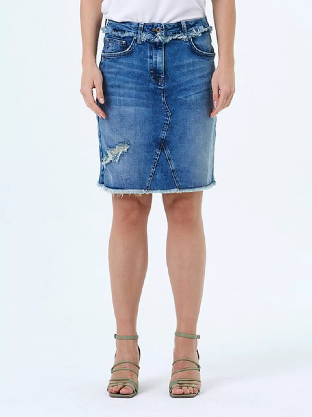 Miracle of Denim Midirock Sina Skirt (1-tlg) günstig online kaufen