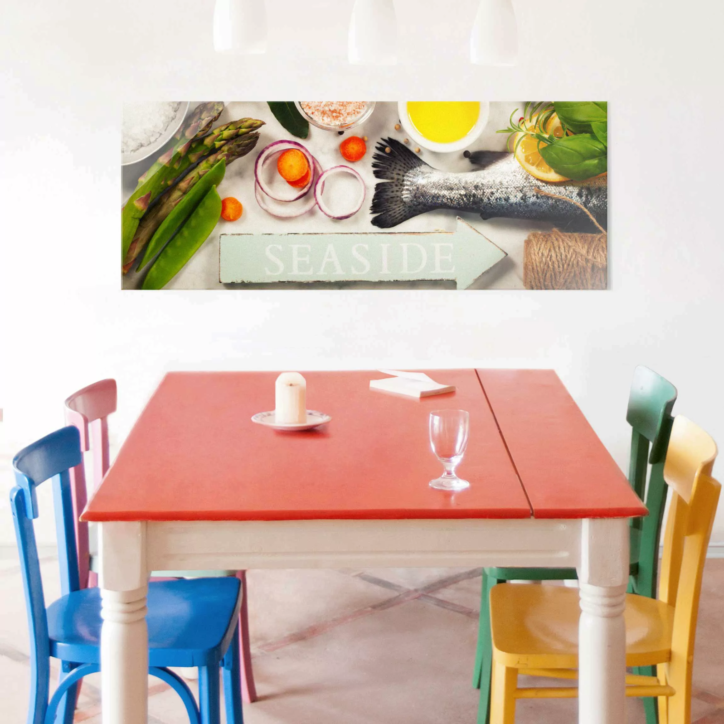 Glasbild Küche - Panorama Seaside günstig online kaufen