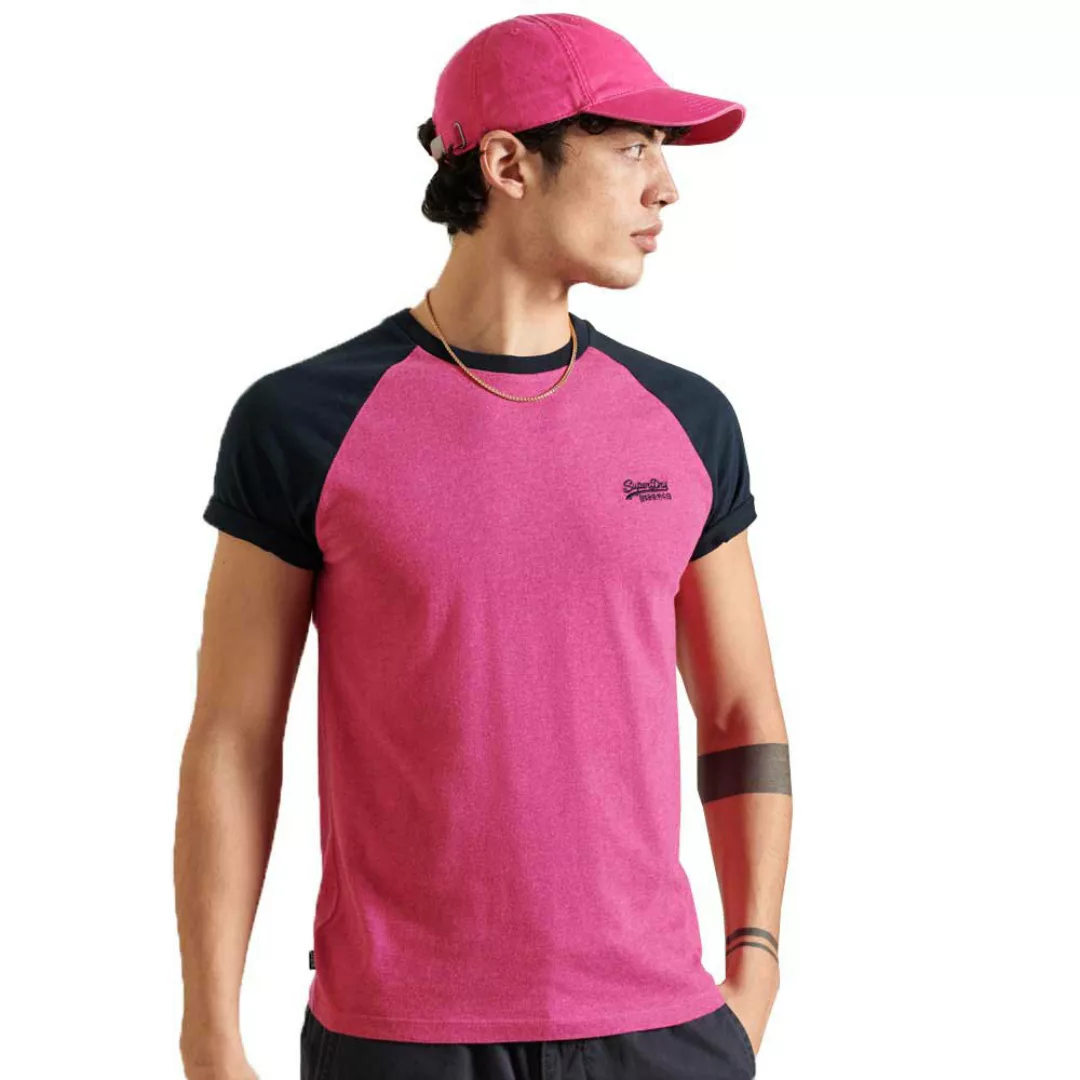 Superdry Orange Label Baseball Kurzarm T-shirt XL Bright Blue Grit günstig online kaufen