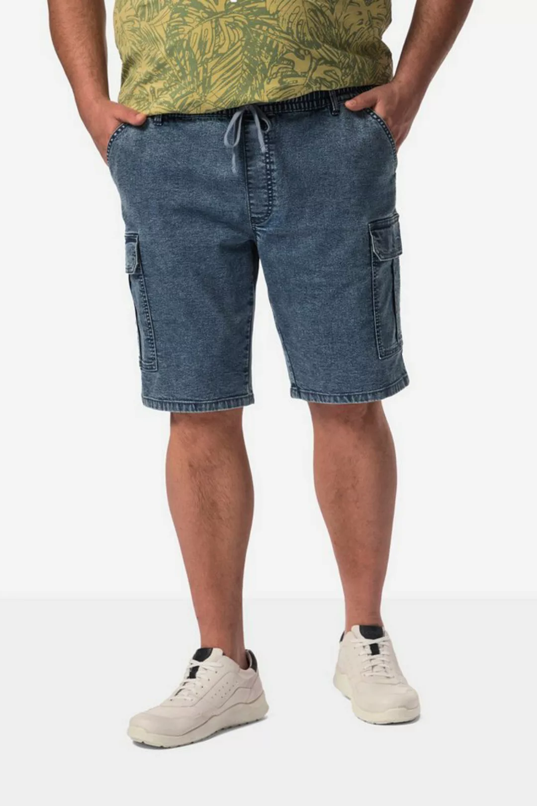 Men Plus Jeansbermudas Men+ Jeans-Cargobermuda bis 74 günstig online kaufen