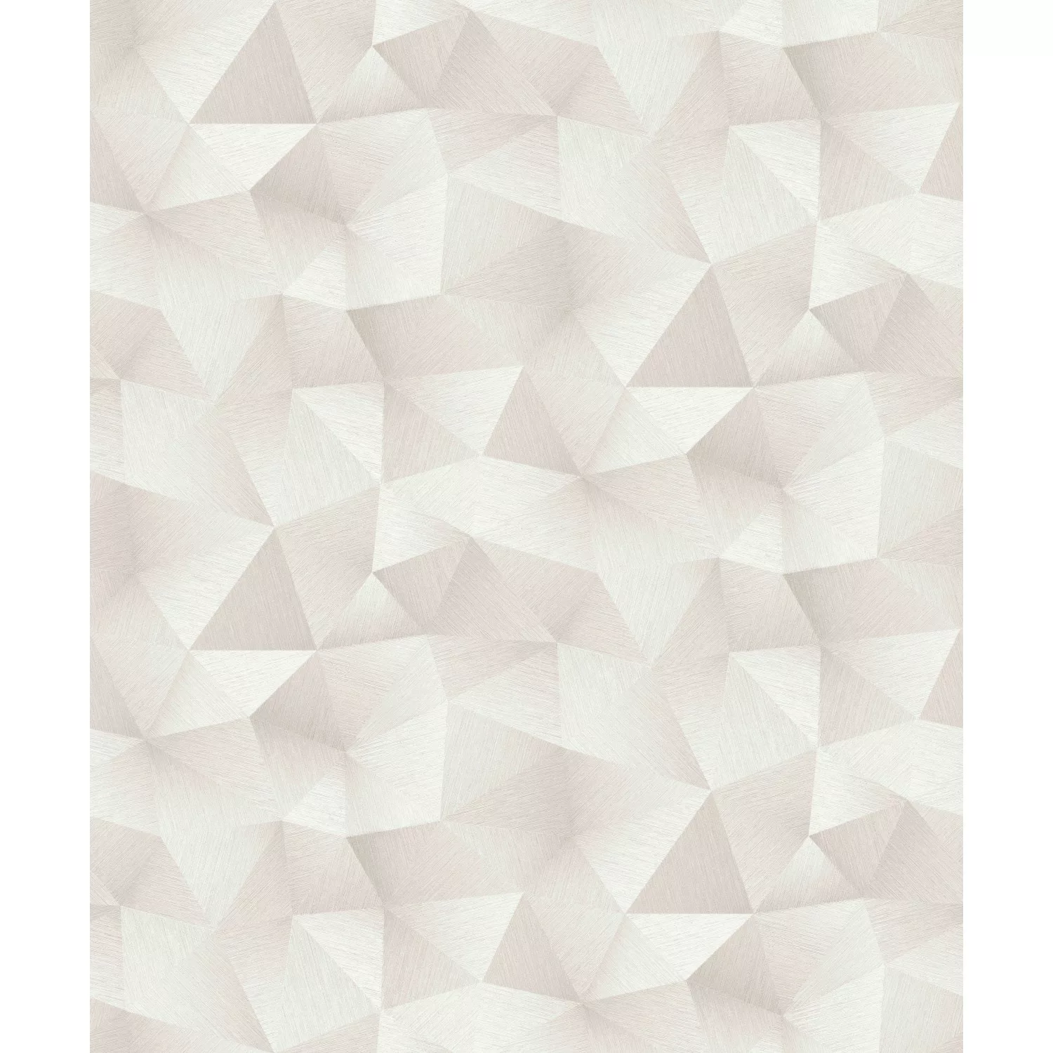 Bricoflor Metallic Vliestapete Geometrisch Weiße Tapete mit Dreieck Design günstig online kaufen