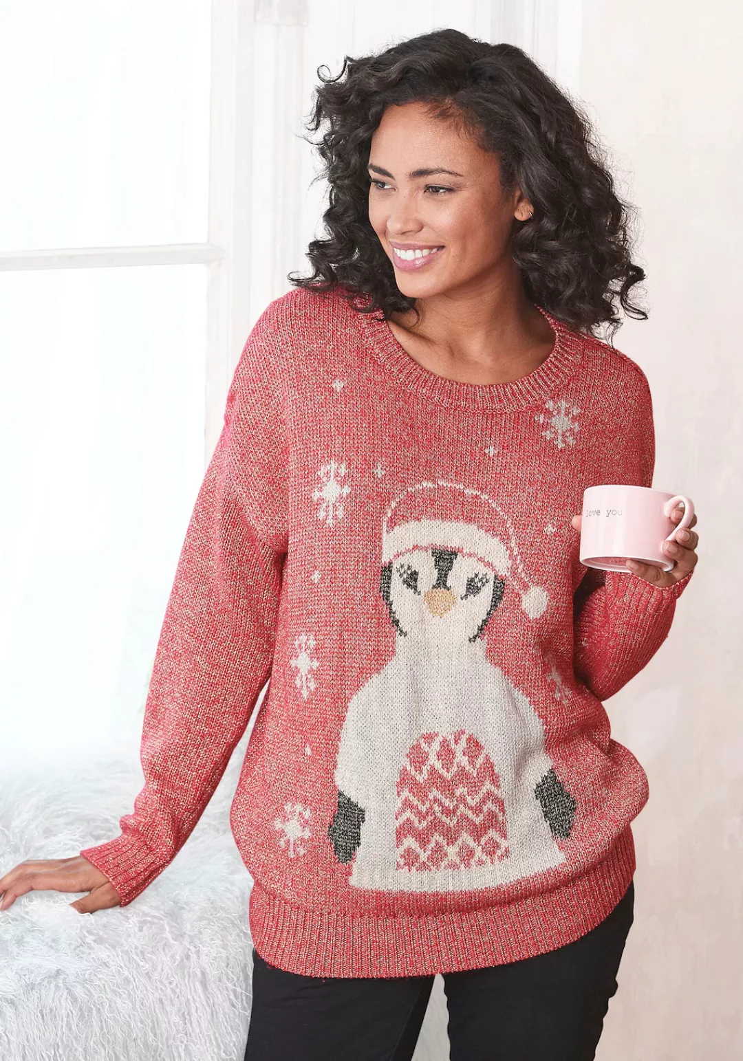 LASCANA Sweater Weihnachtspullover Loungeanzug günstig online kaufen