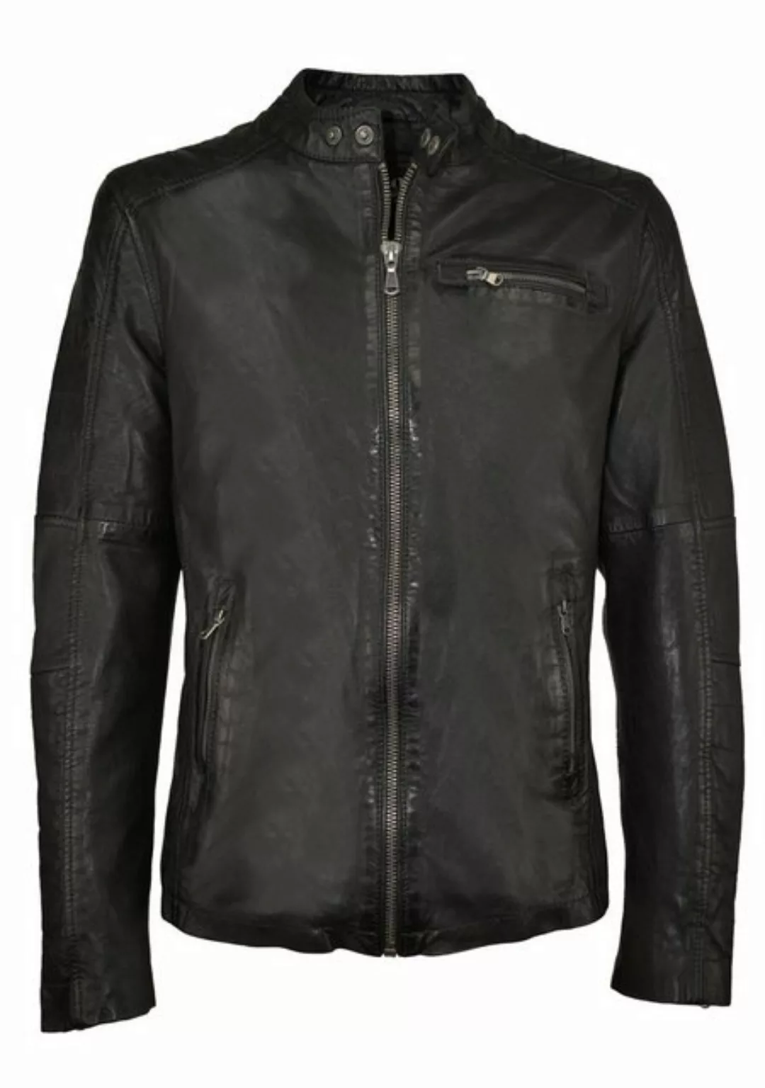 CBL Lederjacke MQ-45488 mit stehkragen günstig online kaufen