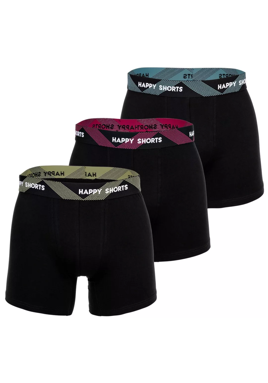 HAPPY SHORTS Boxershorts "Boxershort 3er Pack" günstig online kaufen