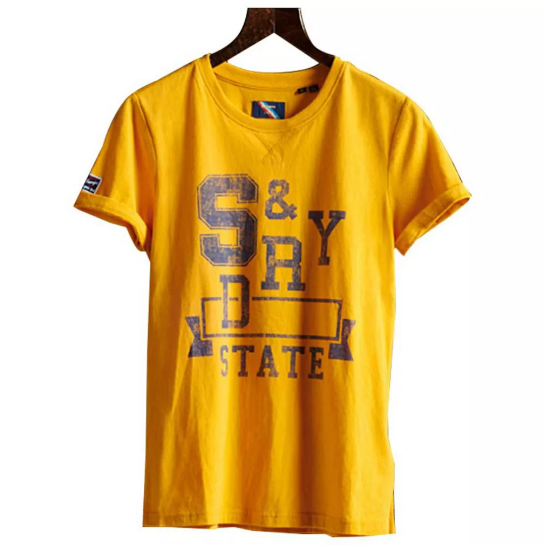 Superdry Track&field Classic Kurzarm T-shirt S Upstate Gold günstig online kaufen