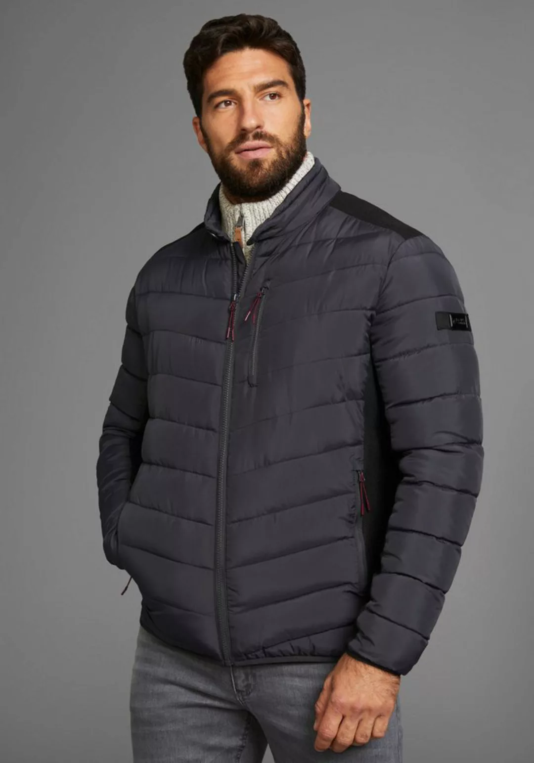 Man's World Steppjacke mit Reißverschlusstaschen, mit Brusttasche, mit Inne günstig online kaufen