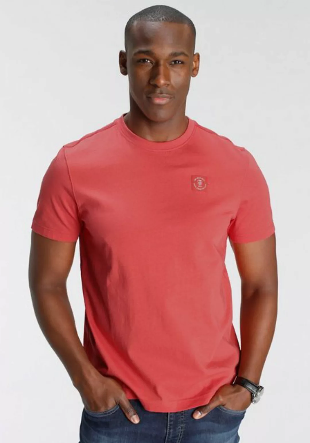 DELMAO T-Shirt mit modischem Brustlabel - NEUE MARKE! günstig online kaufen