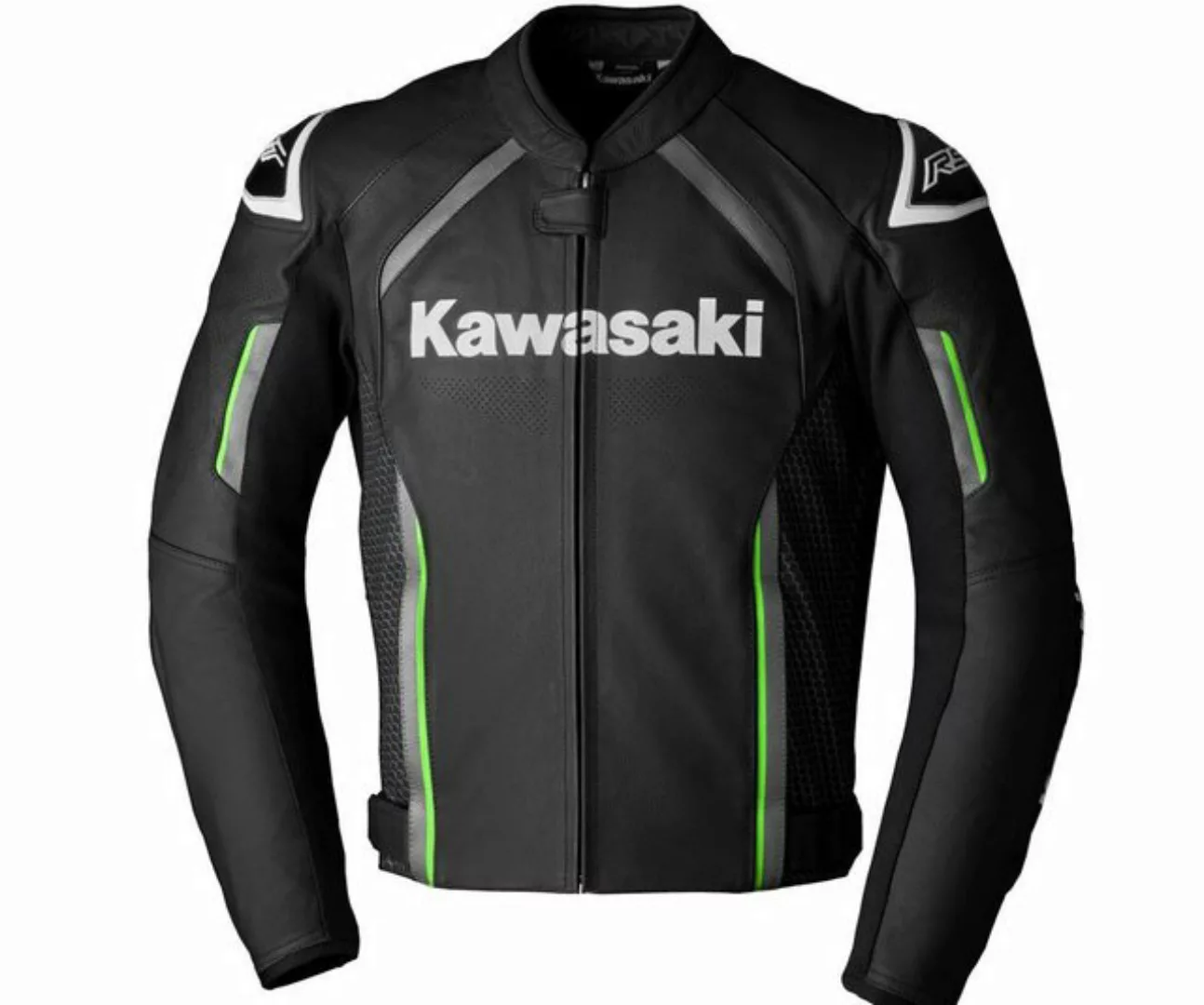 Kawasaki Motorradjacke Kawasaki Motorrad Lederjacke RIMINI / RIMINI 2 günstig online kaufen