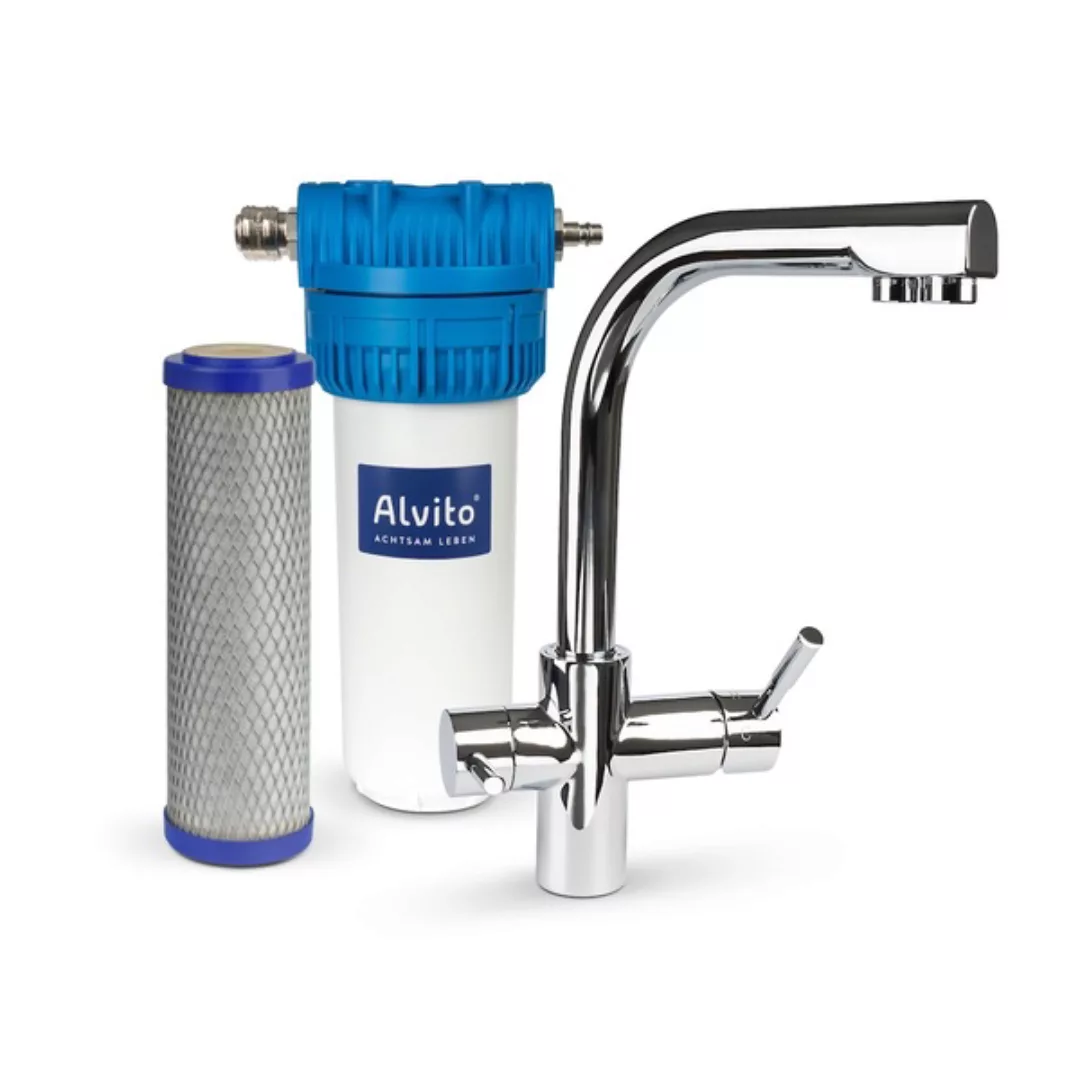 Alvito Wasserfilter Comfort Mit 3-wege-armatur Und Aktivkohlefilter günstig online kaufen