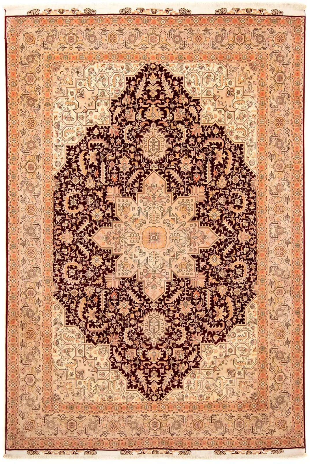 morgenland Orientteppich »Perser - Täbriz - Royal - 356 x 250 cm - hellbrau günstig online kaufen