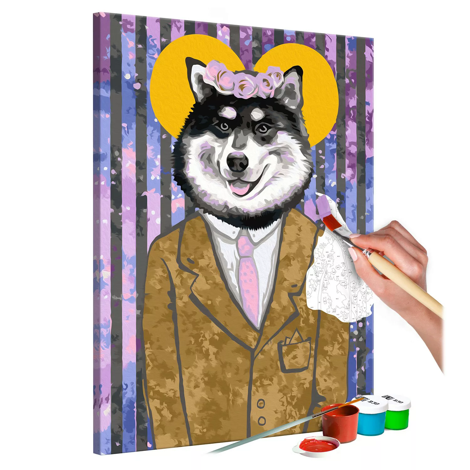 home24 Bild Dog in Suit günstig online kaufen