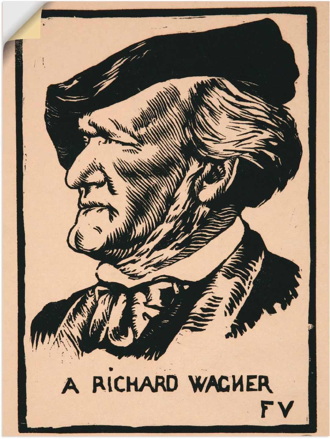Artland Wandfolie "Ein Richard Wagner. 1891", Menschen, (1 St.), selbstkleb günstig online kaufen