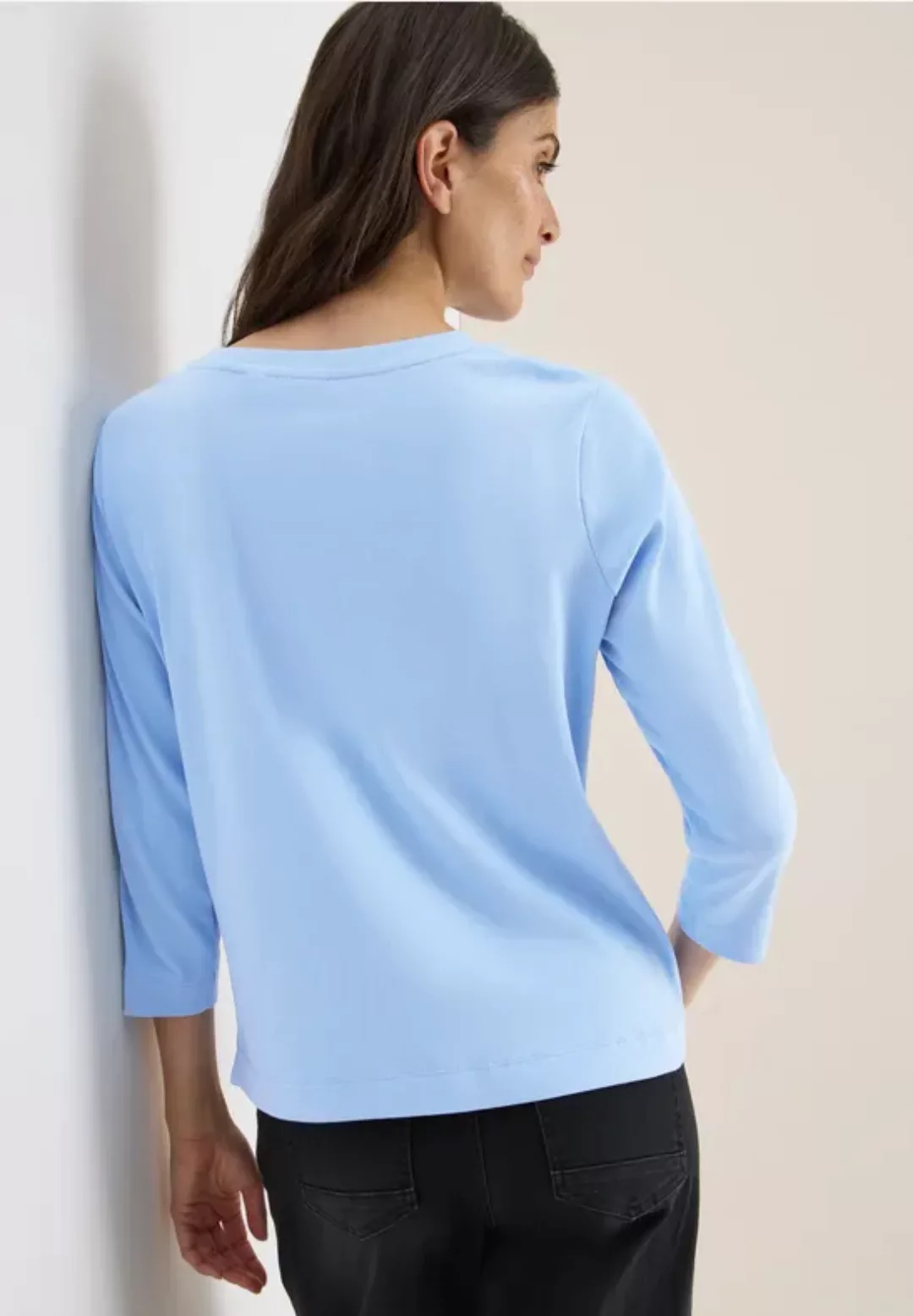 Shirt mit Rippstruktur günstig online kaufen