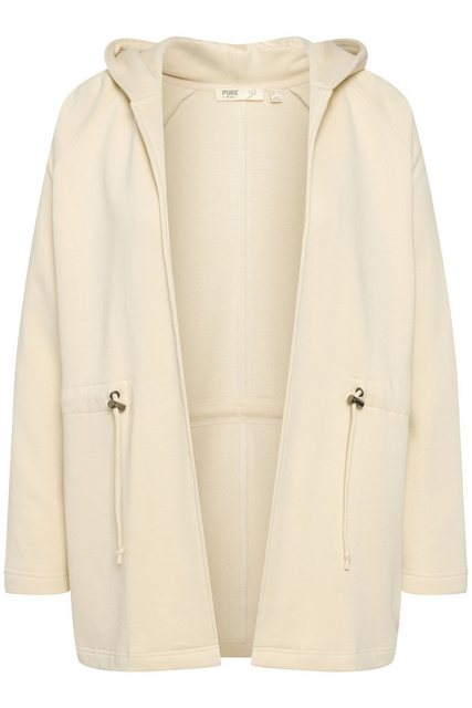 Ulla Popken Sweatjacke Sweatjacke offene Form Tunnelzug Biobaumwolle günstig online kaufen