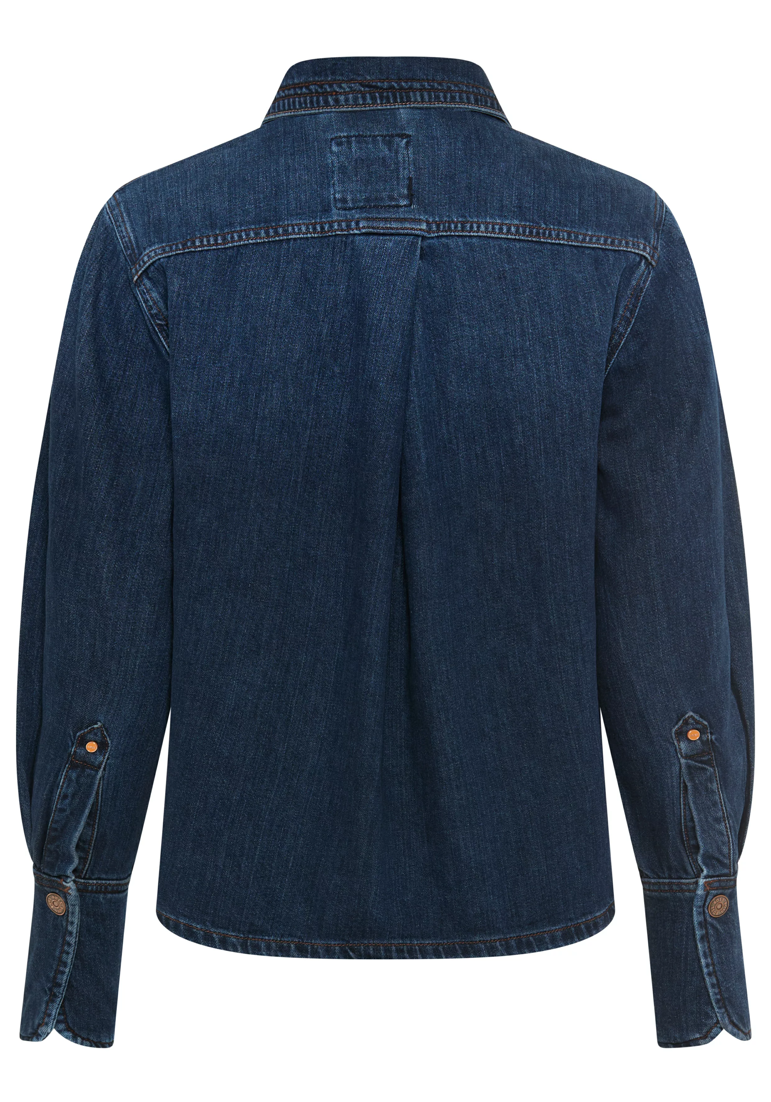 BOSS ORANGE Hemdbluse "Shirt Premium Damenmode", Regular Fit, Denim günstig online kaufen